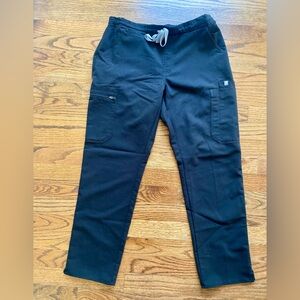 FIGS Black Scrub Pants Small Technical Collection | Petite Fit.